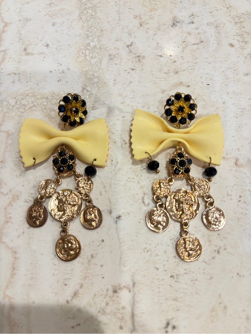 Pasta earrings